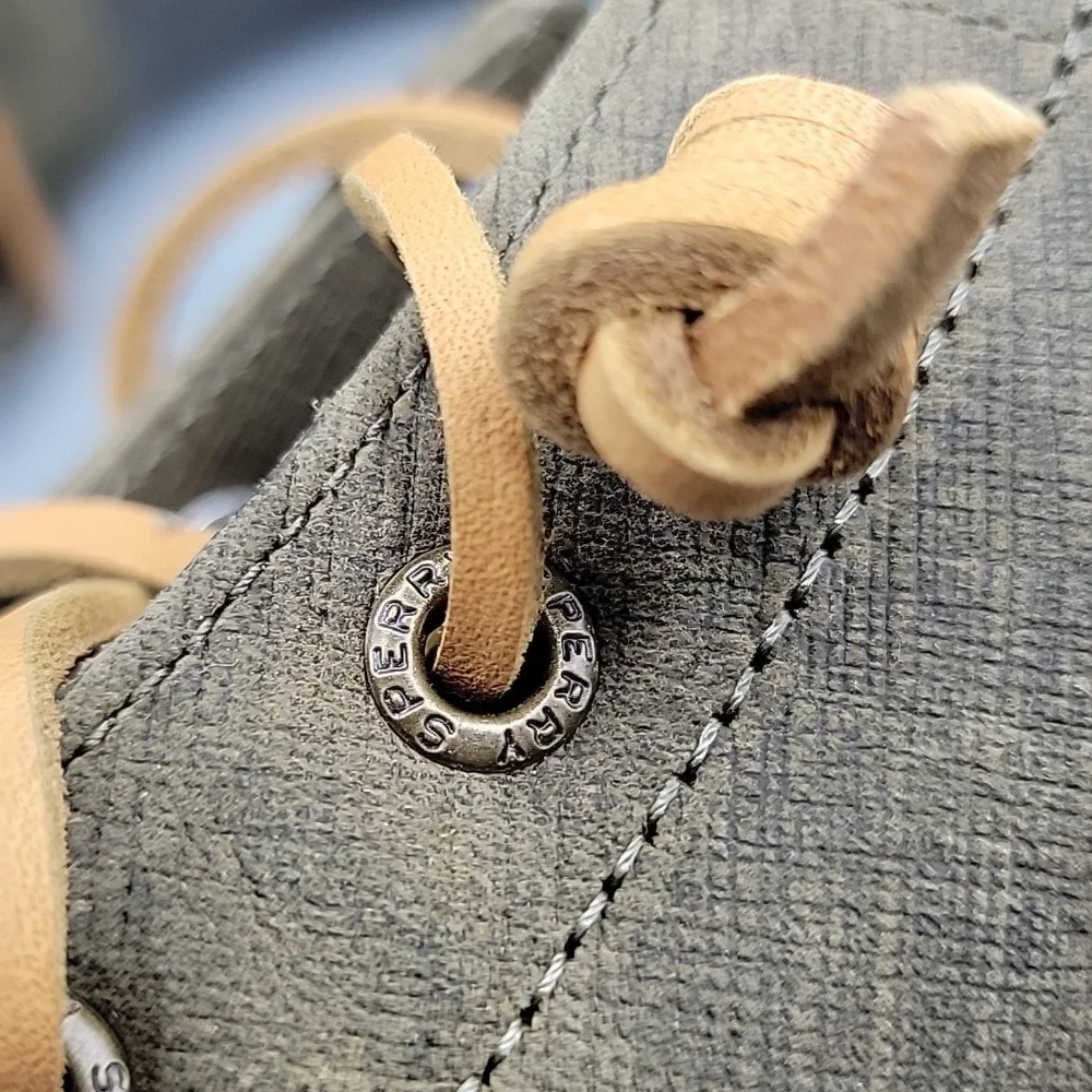 Sperry Saltwater Brown & Olive Duck Boots size 7 - Picture 4 of 11